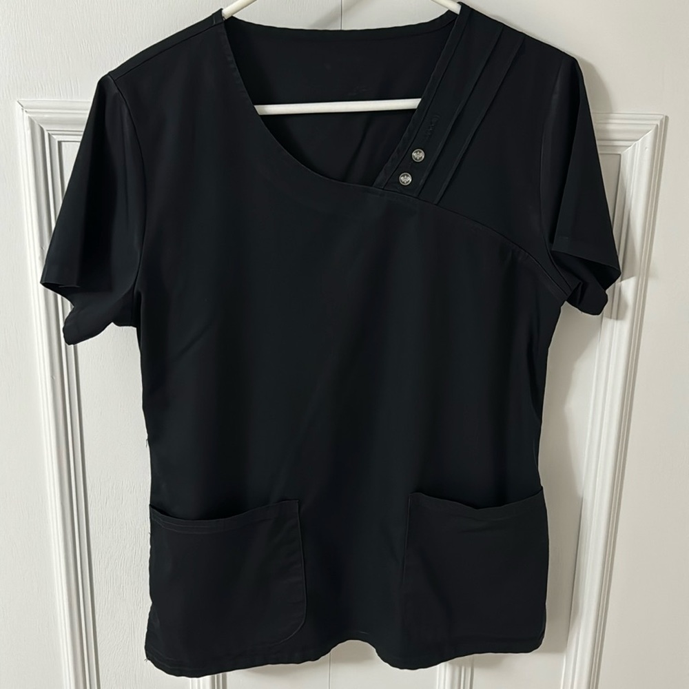 Cherokee Luxe Uniform Top Black SZ:S